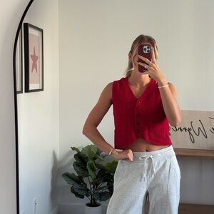 Vintage Red Sweater Vest